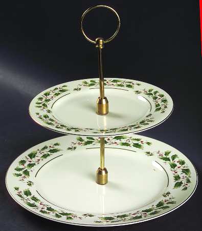FCJ5 2 Tiered Serving Tray (Dinner & Salad Plate)