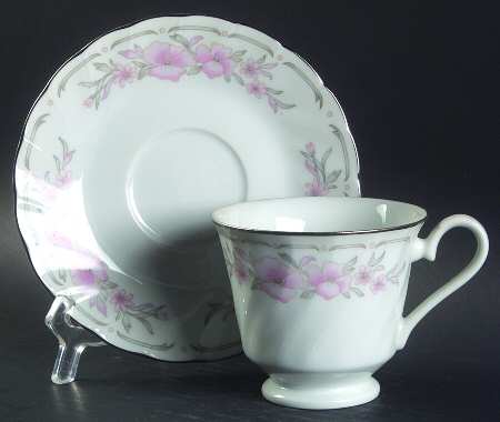 Floral Fantasy Footed Cup & Saucer Set