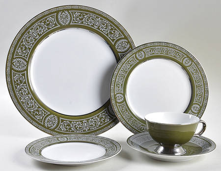 Forest Damask 5 Piece Place Setting by Sears