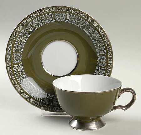 Footed Cup & Saucer Set