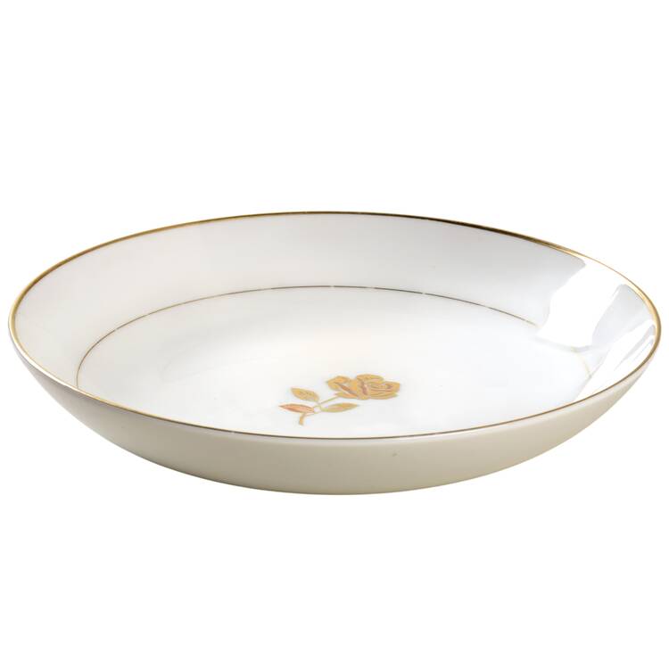 Golden Rose (Gold Rose, Hall Mark) Coupe Soup Bowl