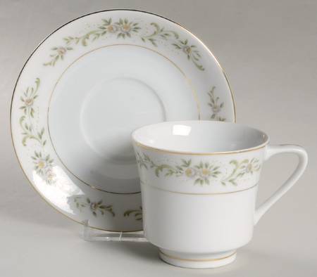 Grace Footed Cup & Saucer Set by Fine China of Japan