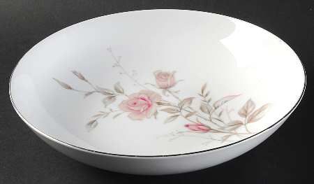 Laura (Platinum Trim) 9" Round Vegetable Bowl