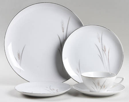 Platinum Wheat 5 Piece Place Setting