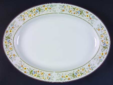 Priscilla 14" Oval Serving Platter
