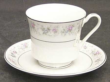 Rosemary Footed Cup & Saucer Set