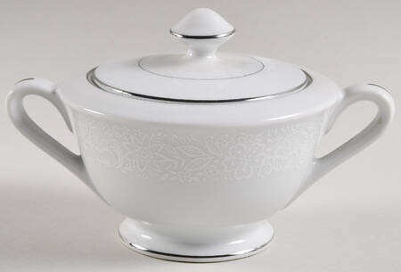 White Mist Sugar Bowl & Lid