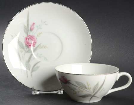 Windsor Rose Flat Cup & Saucer Set