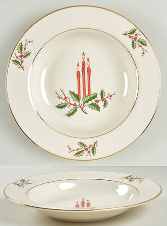 Christmas (Rim) Large Rim Soup Bowl