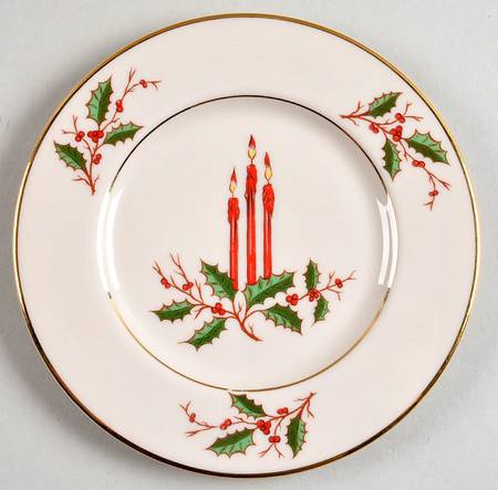 Christmas (Rim) Bread & Butter Plate