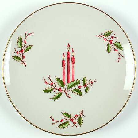 Christmas (Coupe) Bread & Butter Plate