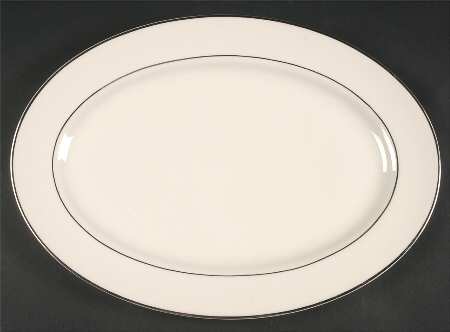 Classic Dignity Platinum 15" Oval Serving Platter