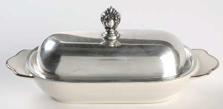 Classic Dignity Platinum 1/4 Lb Covered Butter with Metal Lid