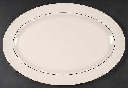 Classic Dignity Platinum 13" Oval Serving Platter