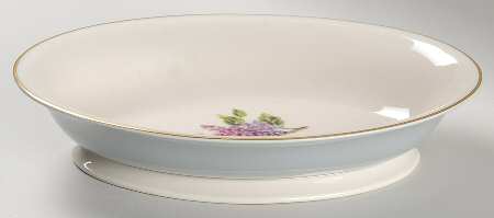 Georgian Lilac 8" Oval Vegetable Bowl