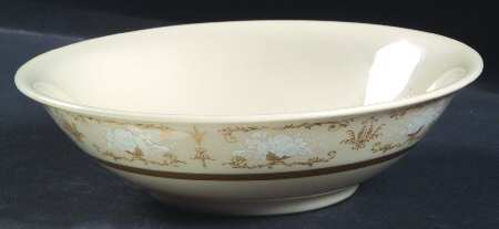 Kenwood Castle Gold and White Coupe Cereal Bowl