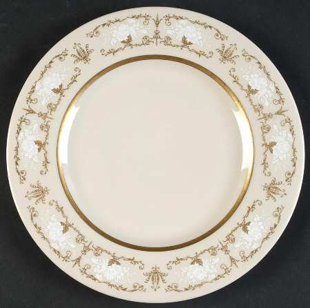 Kenwood Castle Gold and White Salad Plate