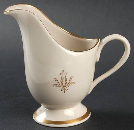 Kenwood Castle Gold and White Creamer