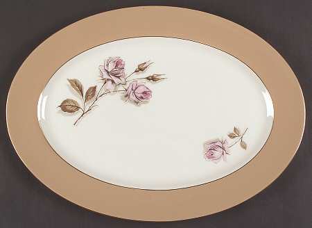 Mission Rose 15" Oval Serving Platter