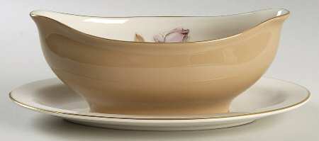 Mission Rose Gravy Boat with Attached Underplate