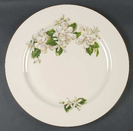 Orange Blossom & Gardenia 13" Chop Plate (Round Platter)