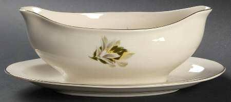 Remembrance Gravy Boat with Attached Underplate