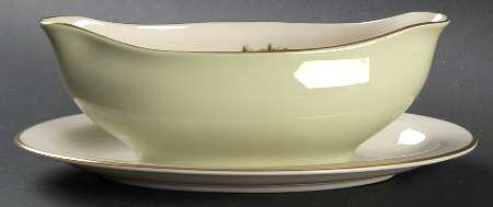 Romance Rose Gravy Boat with Attached Underplate