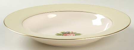 Romance Rose Large Rim Soup Bowl