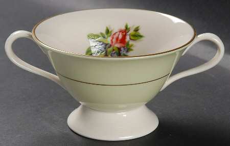 Romance Rose Footed Bouillon Cup