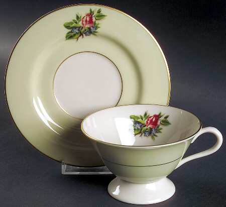 Romance Rose Footed Cup & Saucer Set