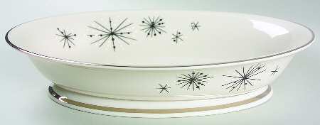 Romance of The Stars Cream 8" Oval Vegetable Bowl