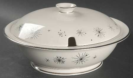 Romance of The Stars Cream Round Covered Vegetable