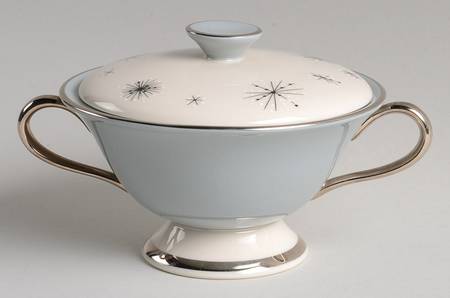 Romance of The Stars Grey Sugar Bowl & Lid