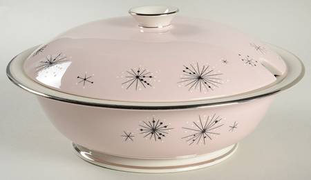 Romance of The Stars Pink Round Covered Vegetable