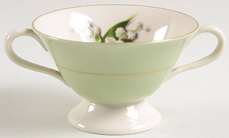 Springtime Footed Bouillon Cup