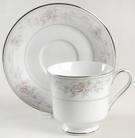 Tiffany Footed Cup & Saucer Set