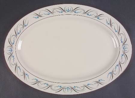 Waltz of Spring (Rim) 15" Oval Serving Platter