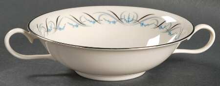 Waltz of Spring (Rim) Flat Cream Soup Bowl
