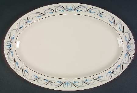 Waltz of Spring (Rim) 13" Oval Serving Platter