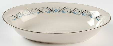 Waltz of Spring (Rim) 10" Oval Vegetable Bowl