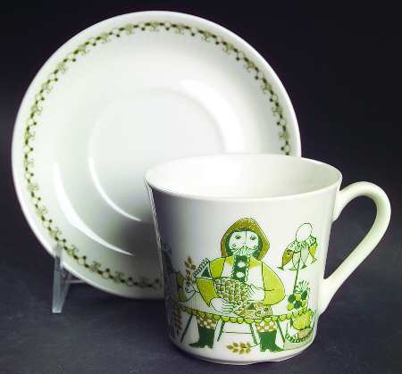 Market Flat Cup & Saucer Set