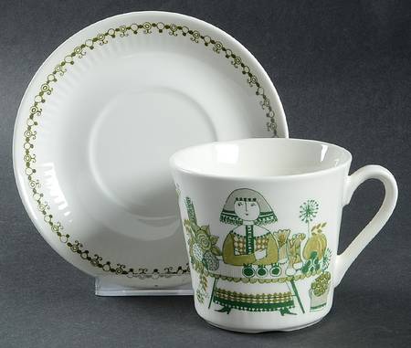 Market Flat Cup & Saucer Set