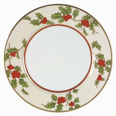 Christmas Holly Service Plate (Charger)