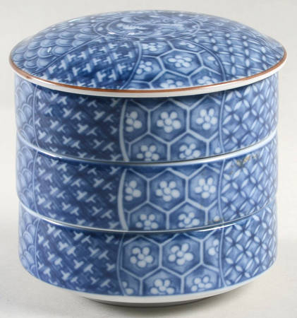 Cloisonne (4 Piece) Small Stack Set (3 Small Bowls & Lid)