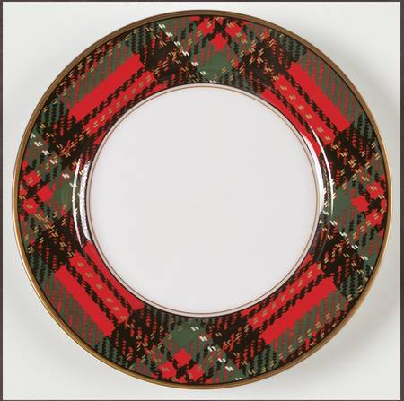 Country Plaid Salad Plate