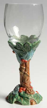 Holiday Pine Glassware Wine