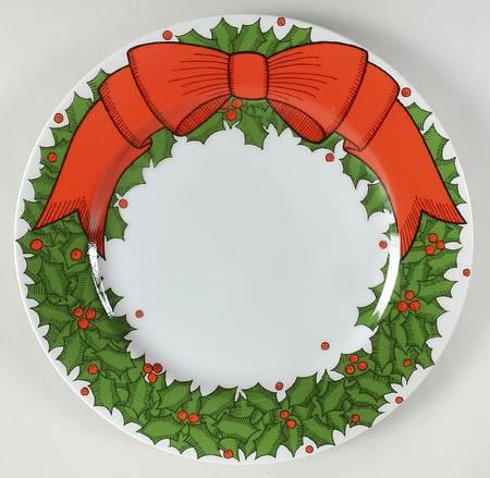 Holly Wreath by Fitz and Floyd