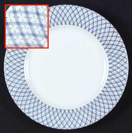 Japonaise Blue Salad Plate