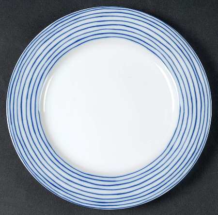 Les Bands Blue Bread & Butter Plate