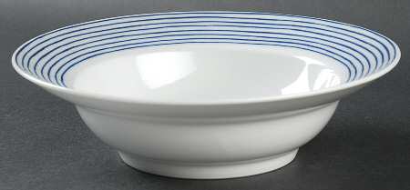 Les Bands Blue Rim Soup Bowl